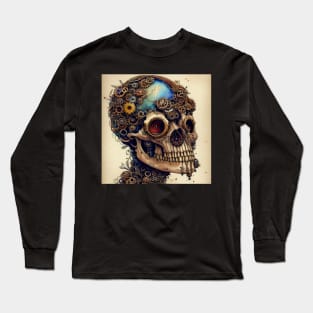 Steampunk scull Long Sleeve T-Shirt